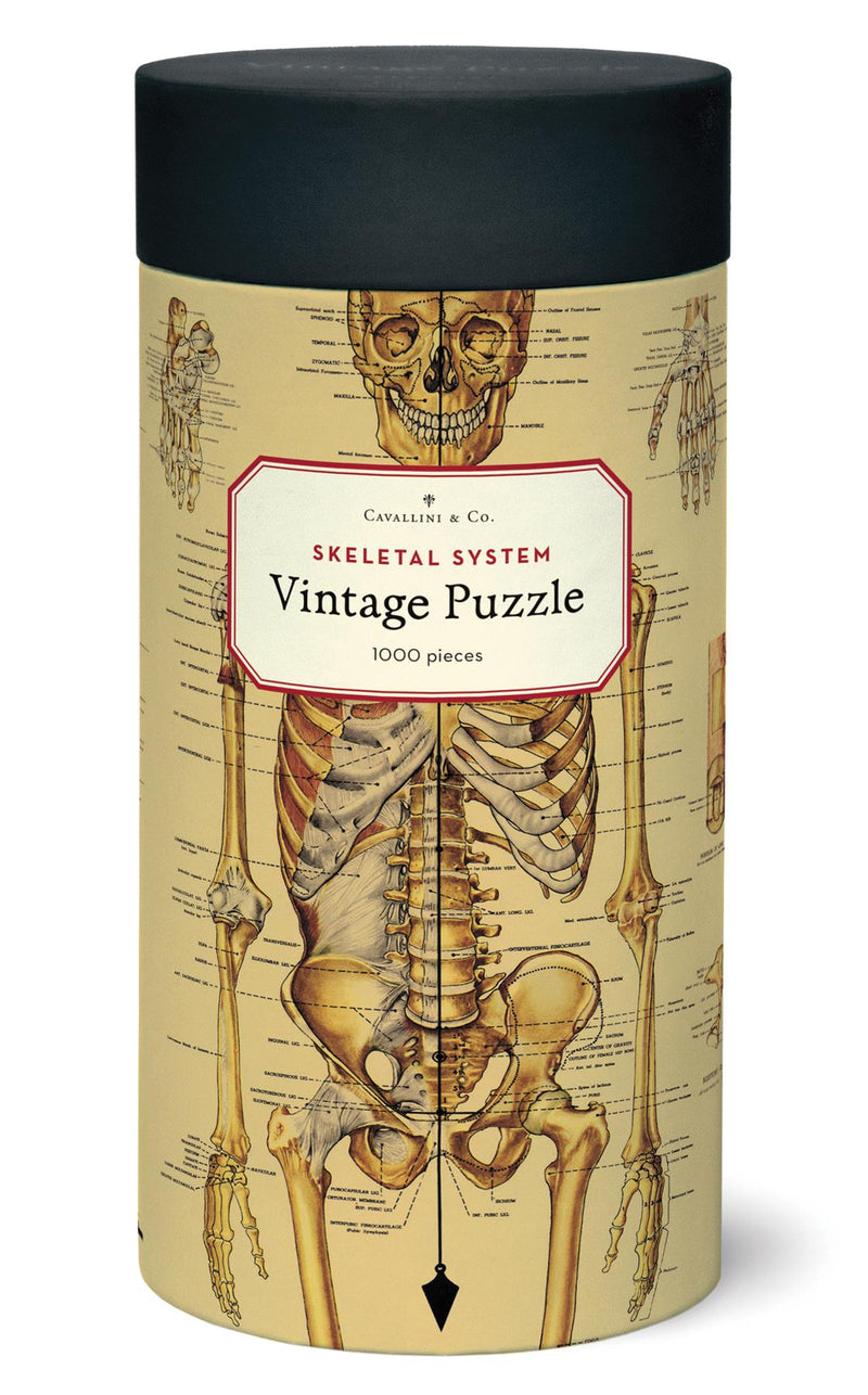 Cavallini - Vintage Jigsaw Puzzle - 1000 Pieces - 55x70cms - Human Skeletal System