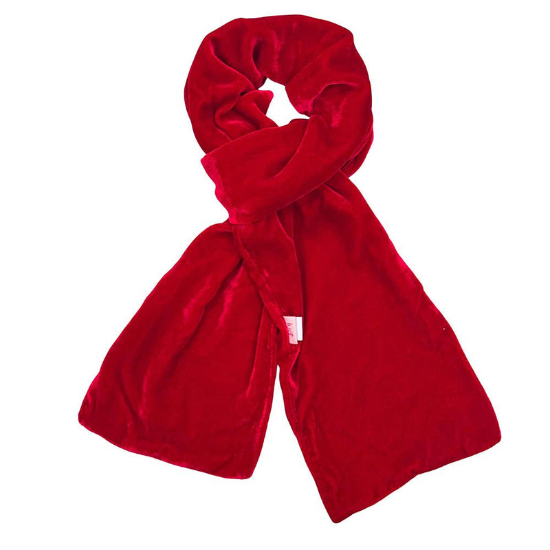 Lua - Silk Velvet Scarf - Plain Velvet - 165 x 17cms - Various Colour Options
