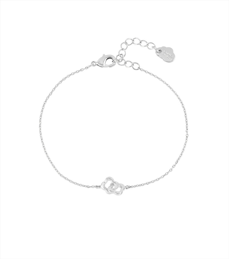 Double Linked Flower Bracelet - Silver Plated - Treasure Me - Estella Bartlett