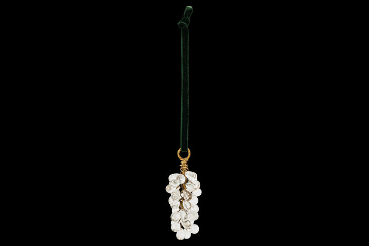 Danvi Glass Drop Baubles - Brass & Clear - Set of 3 - DB5501 - Nkuku