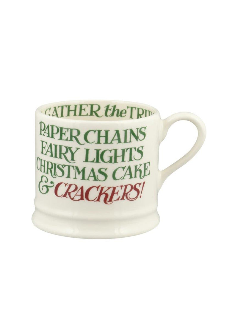 Emma Bridgewater - Small Mug (175ml) - 7.3x7.2cms - Christmas Toast & Crackers