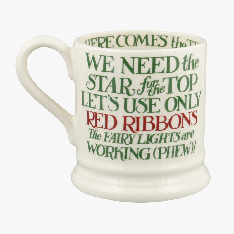 Emma Bridgewater - Half Pint Mug (300ml/1/2pt) - 9.3x8.2cms - Christmas Toast & Marmalade - Christmas Tree