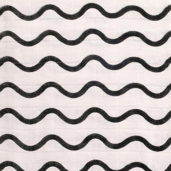 Large Single Muslin - Black & White - 80x80cms - Suitable From Birth - Ziggle