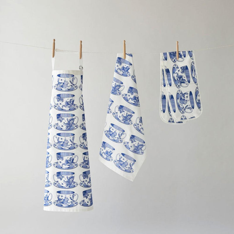 Thornback & Peel - 100% Cotton - Full Length Apron 60 x 80cms - Teacups