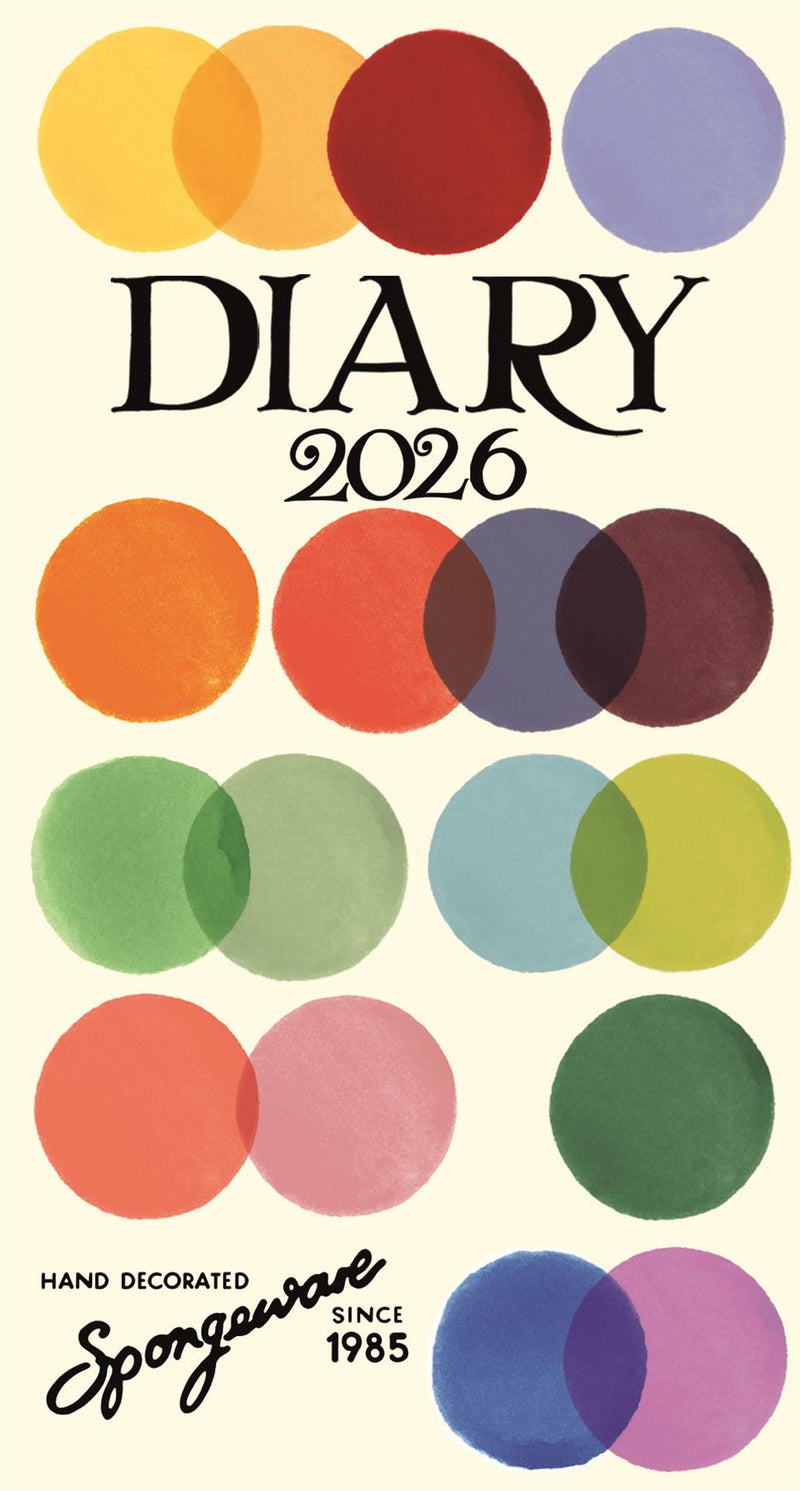Emma Bridgewater - 2026 Week To View Slim Diary - Polka Dots/Colour Palette