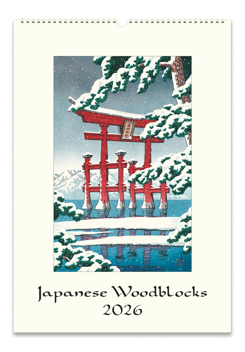 Cavallini - 2026 Wall Calendar - 13 x 19ins - Japanese Woodblocks