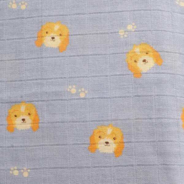 Large Single Muslin - Cockapoo Puppy Dog - 80x80cms - Suitable From Birth - Ziggle