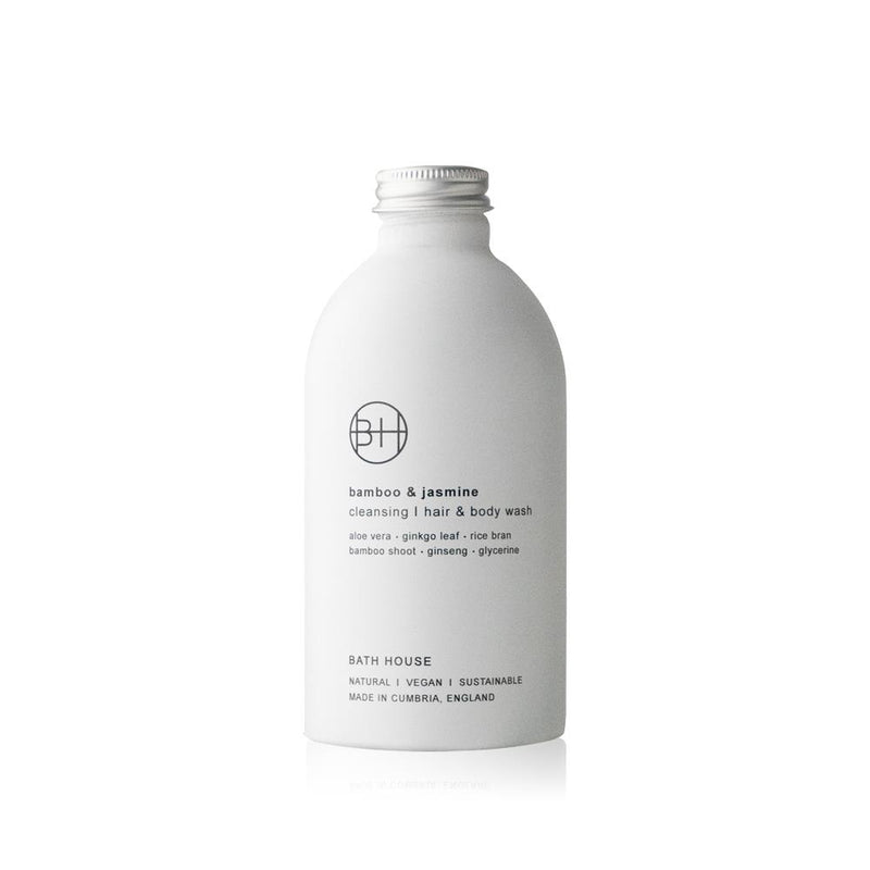 Bath House - Bamboo & Jasmine - Cleansing Hair & Body Wash 300ml