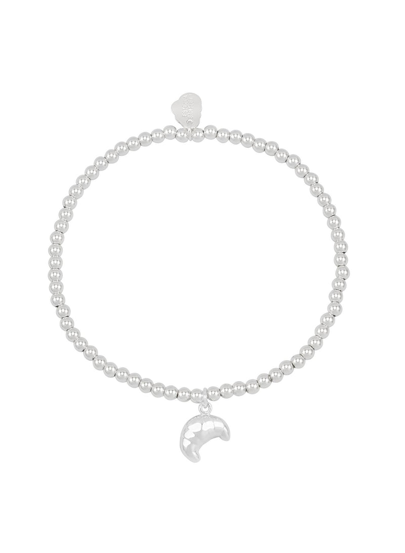 Croissant Charm Sienna Bracelet - Silver Plated - Let&