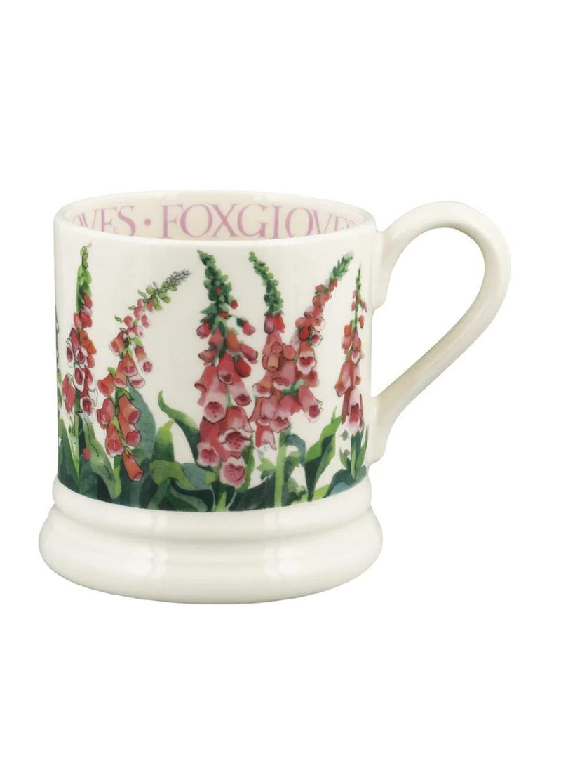 Emma Bridgewater - Half Pint Mug (300ml/1/2pt) - 9.3x8.2cms - Flowers - Foxgloves