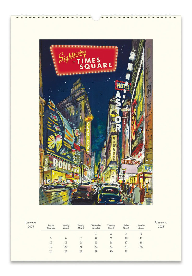 Cavallini - 2025 Wall Calendar - 13 x 19ins - New York City