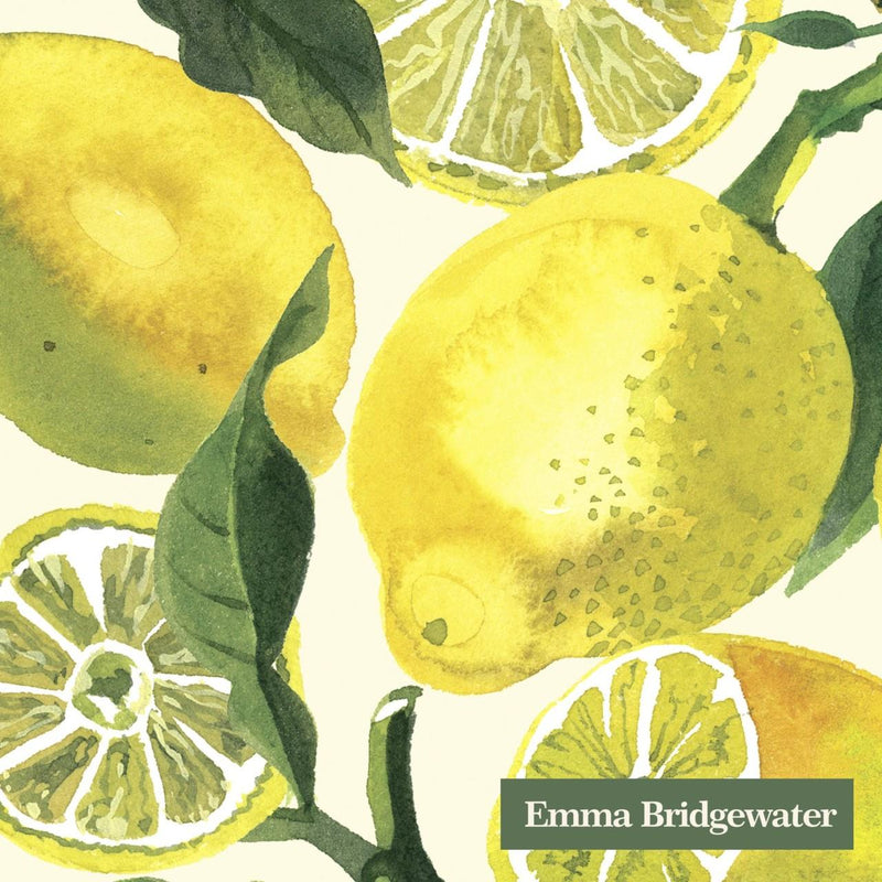 Emma Bridgewater - 20 x Cocktail Napkins/Serviettes - 25 x 25cms - Lemons