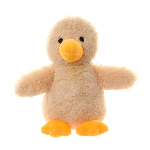 Velour Plush Toy - Yellow & Orange Duck - Suitable From Birth - Ziggle