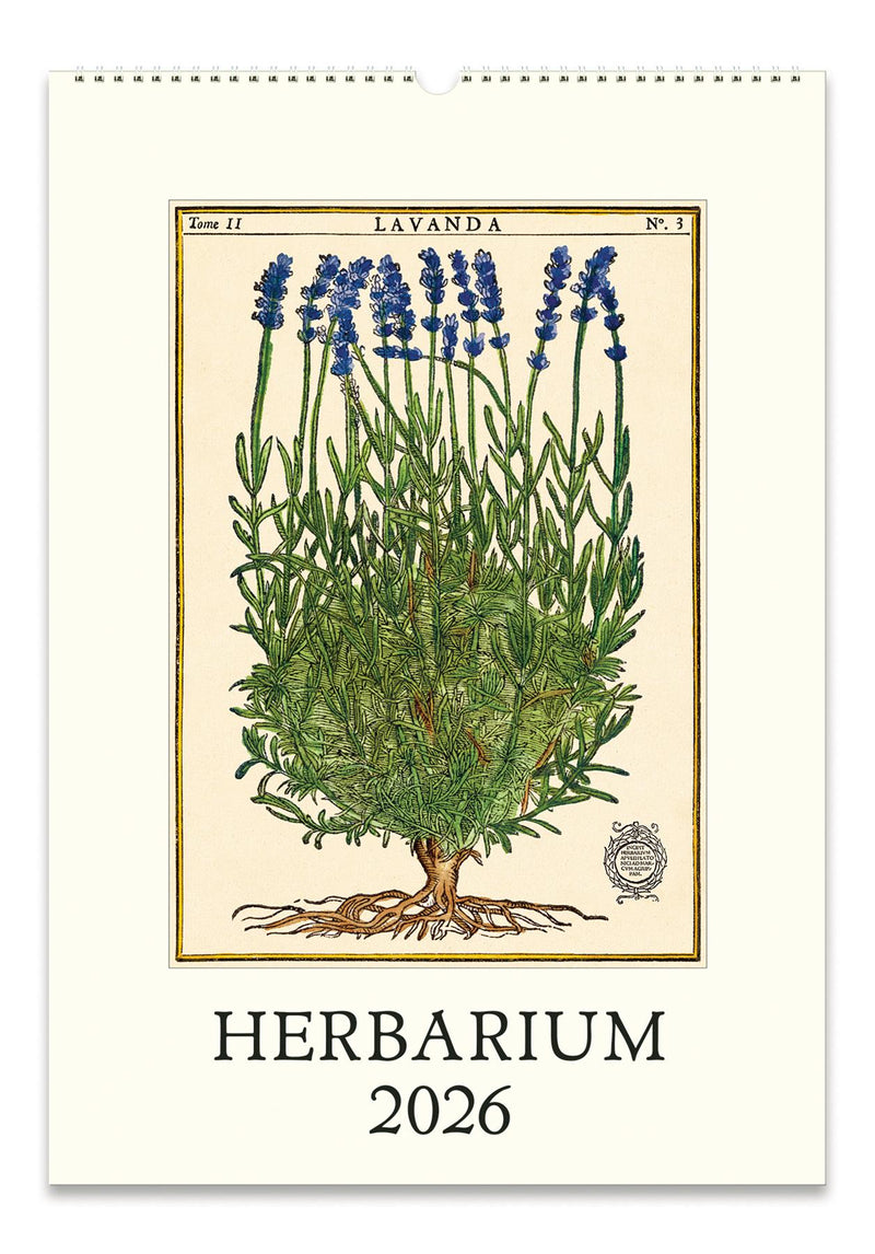 Cavallini - 2026 Wall Calendar - 13 x 19ins - Herbarium