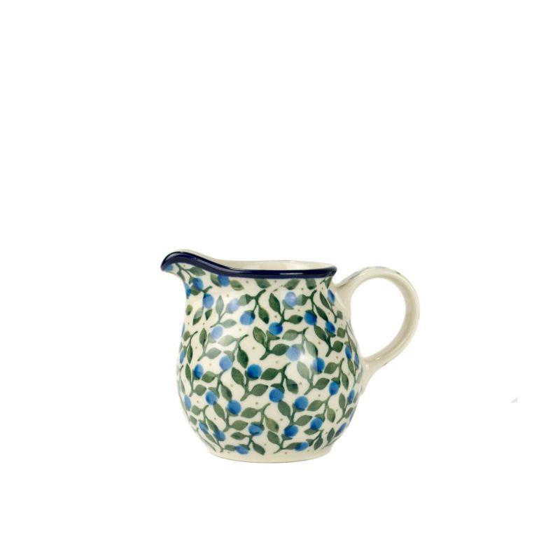 Creamer Milk Jug - Blue Berries - 200ml - 0286-1658X - Polish Pottery