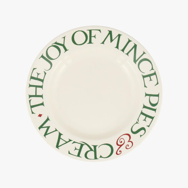 Emma Bridgewater - 8.5 inch Breakfast Plate - Christmas Toast & Marmalade - Joy Of Mince Pies