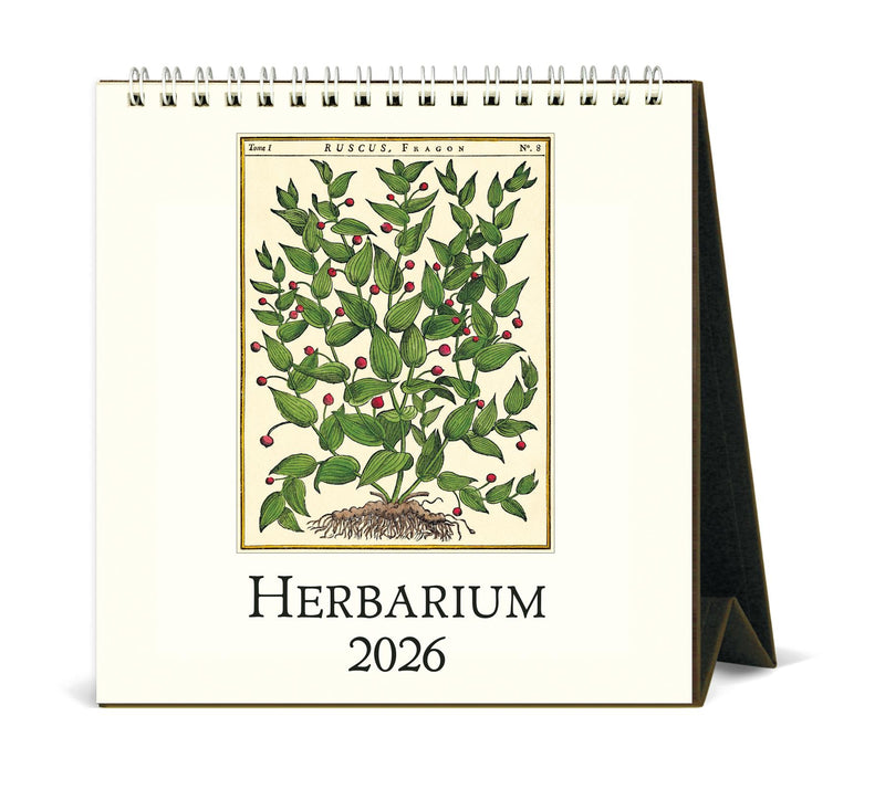 Cavallini - 2026 Desk Calendar - 6 x 6.5ins - Herbarium