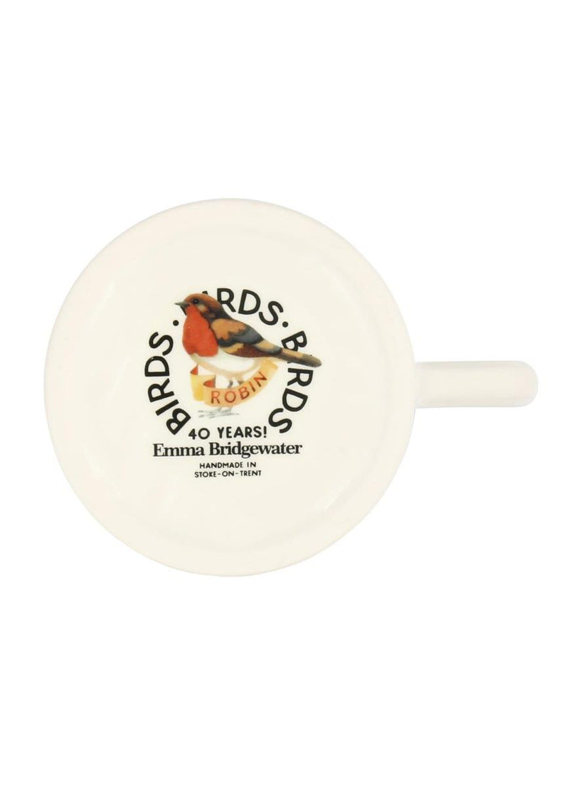 Emma Bridgewater - Half Pint Mug (300ml/1/2pt) - 9.3x8.2cms - Birds - Robin