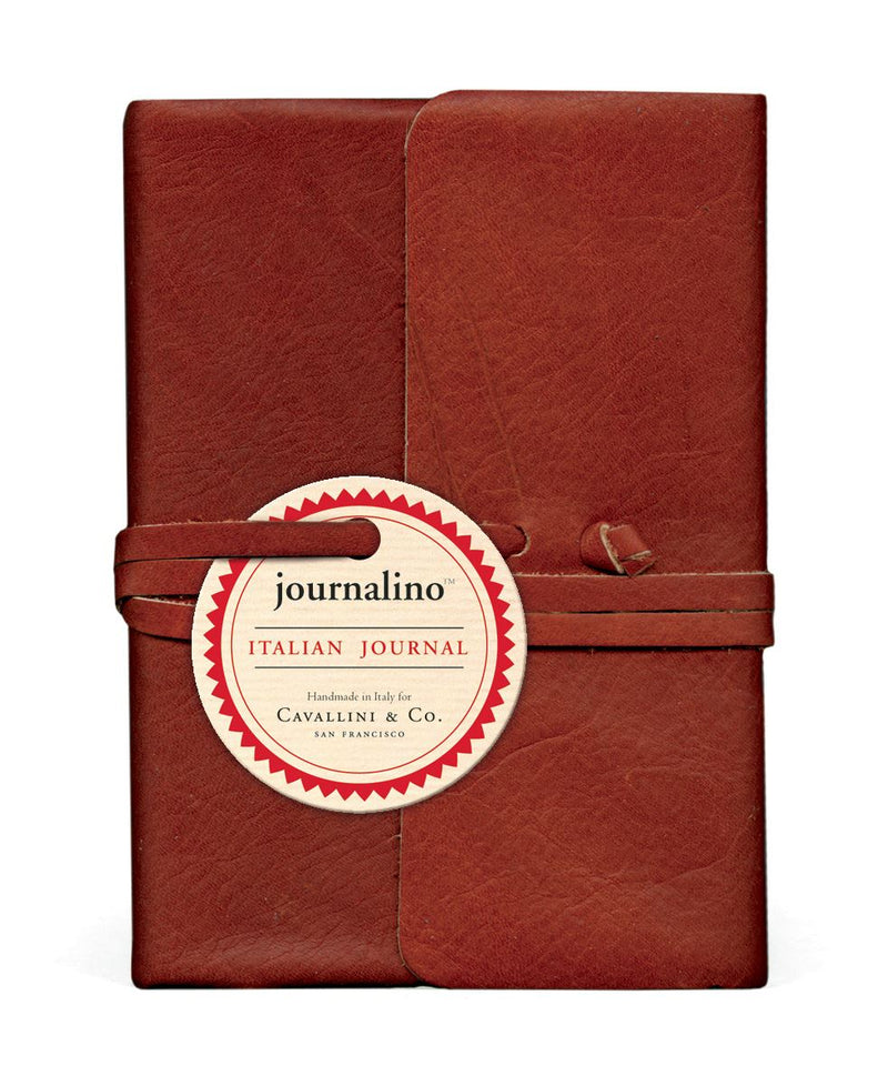 Cavallini - Leather Journalino - 4 Colour Options - Medium - 4x5.25ins - 352 pages