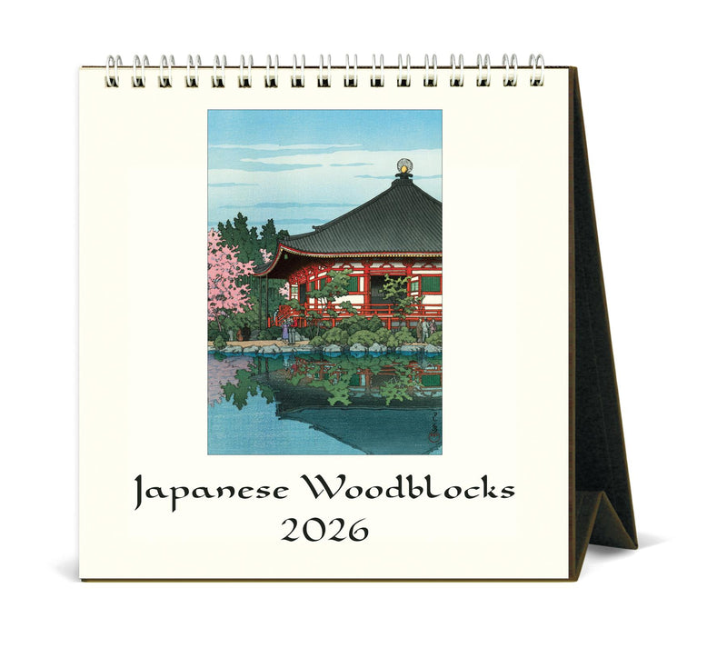 Cavallini - 2026 Desk Calendar - 6 x 6.5ins - Japanese Woodblocks