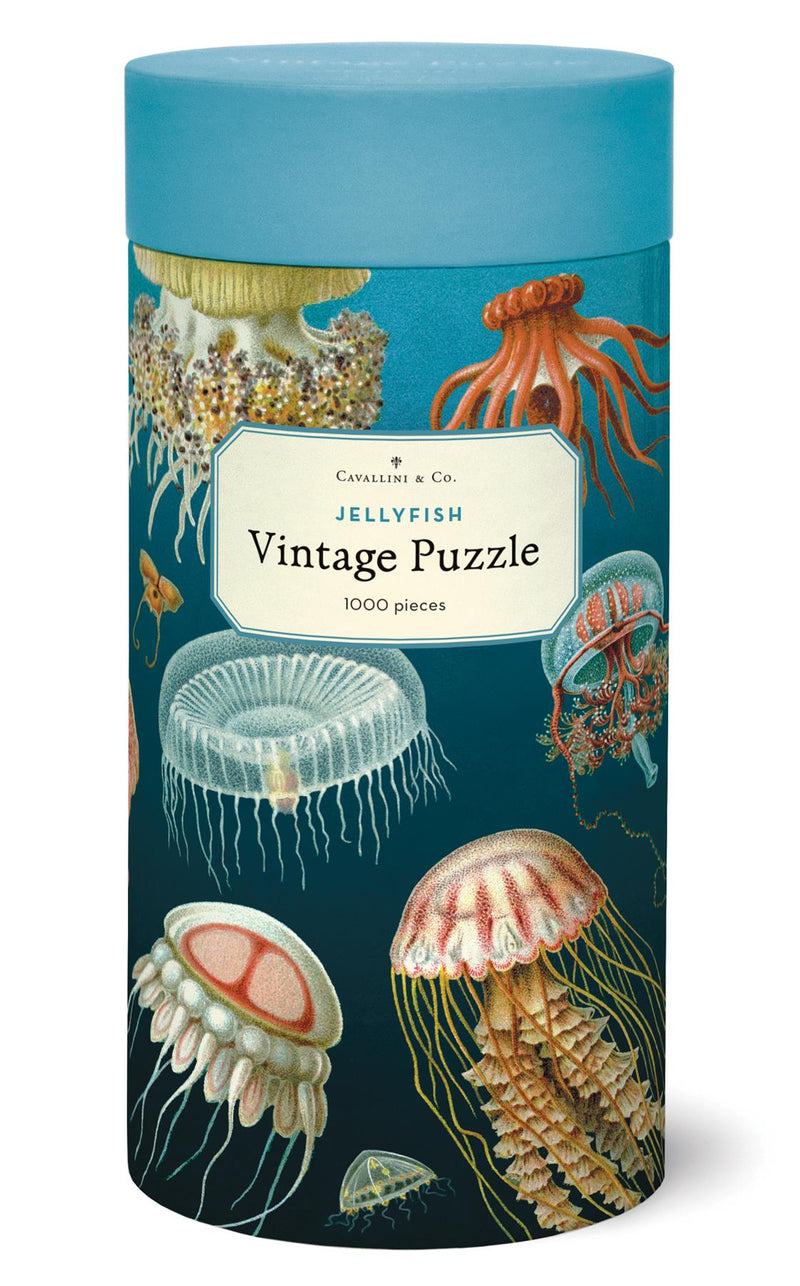 Cavallini - Vintage Jigsaw Puzzle - 1000 Pieces - 55x70cms - Jelly Fish