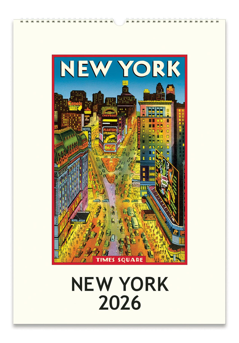 Cavallini - 2026 Wall Calendar - 13 x 19ins - New York City