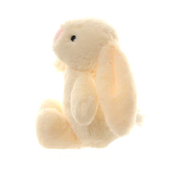 Velour Plush Toy - Cream Bunny Rabbit - Suitable From Birth - Ziggle