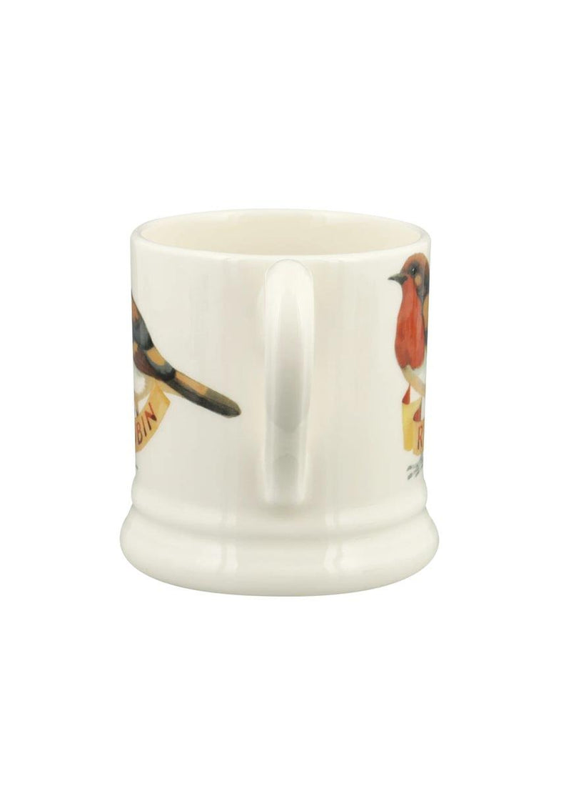 Emma Bridgewater - Half Pint Mug (300ml/1/2pt) - 9.3x8.2cms - Birds - Robin