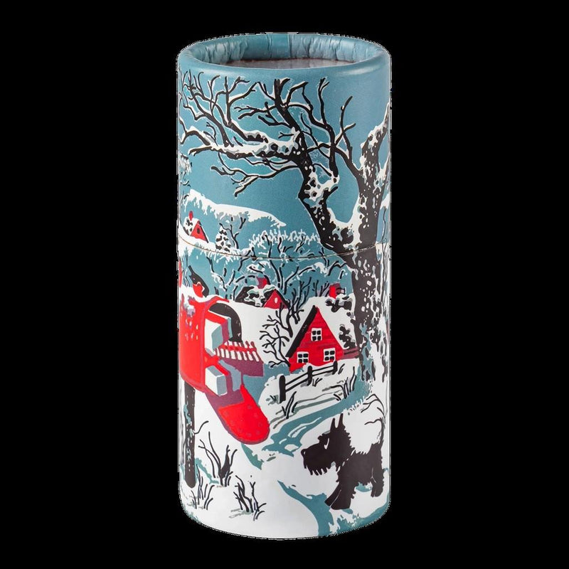 Snowy Letterbox Large Match Cylinder (CLM002) - 80 Luxury Safety Matches - Archivist