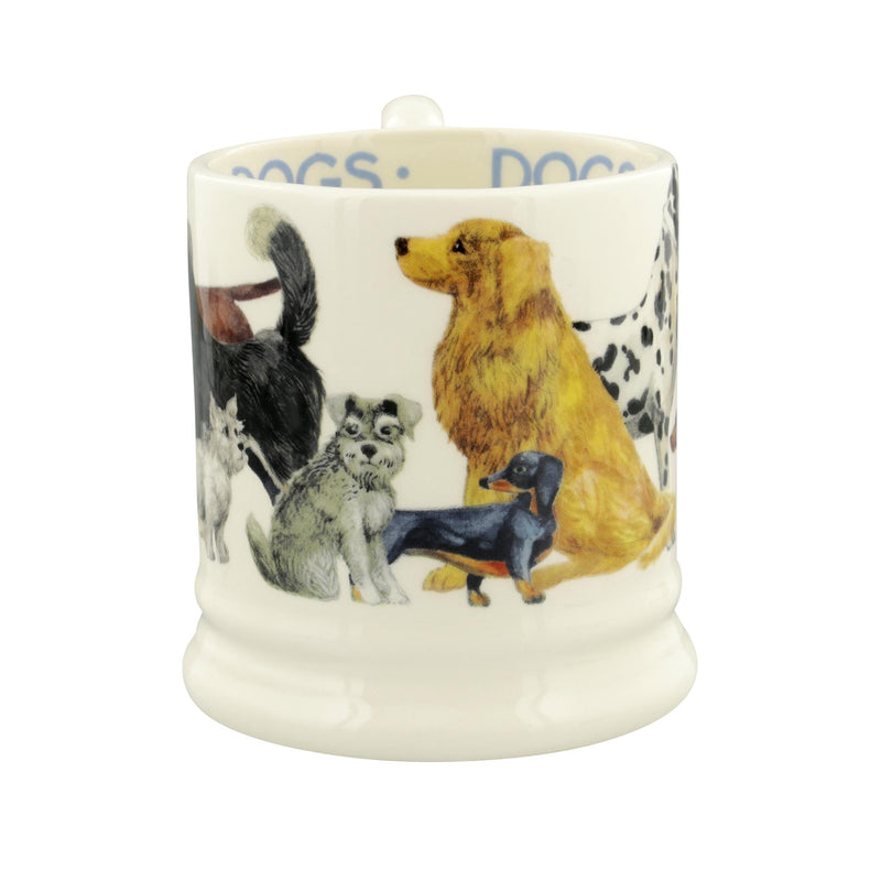 Emma Bridgewater - Half Pint Mug (300ml/1/2pt) - 9.3x8.2cms - Dogs All Over