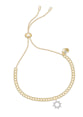 Pave Star Charm Amelia Bracelet - Gold Plated - Lucky Star - Estella Bartlett