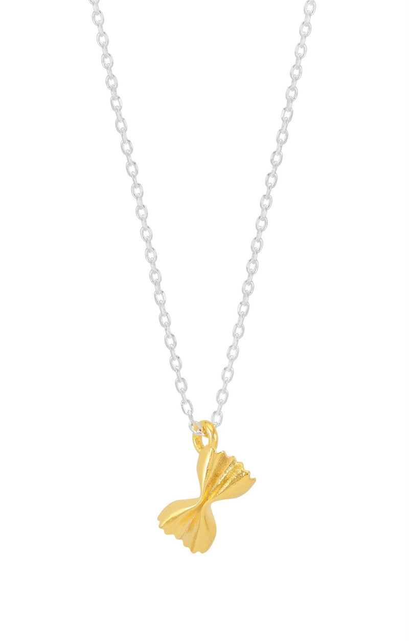 Pasta Charm Necklace - Gold & Silver Plated - Pasta Please - Estella Bartlett