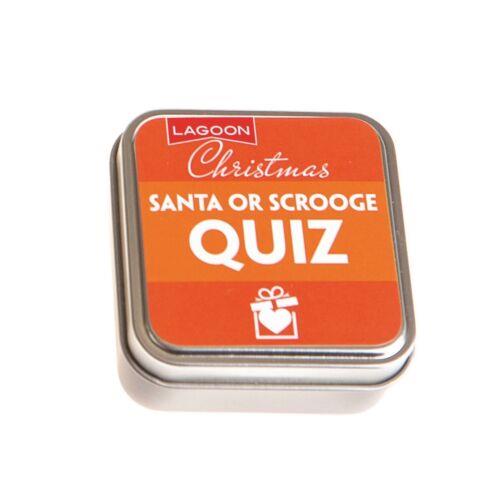 Lagoon - Christmas Themed Table Top Trivia & Quizzes - Sold Individually - Christmas Santa or Scrooge