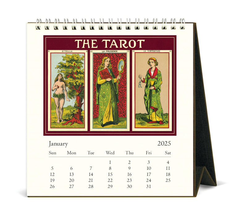 Cavallini - 2025 Desk Calendar - 6 x 6.5ins - The Tarot