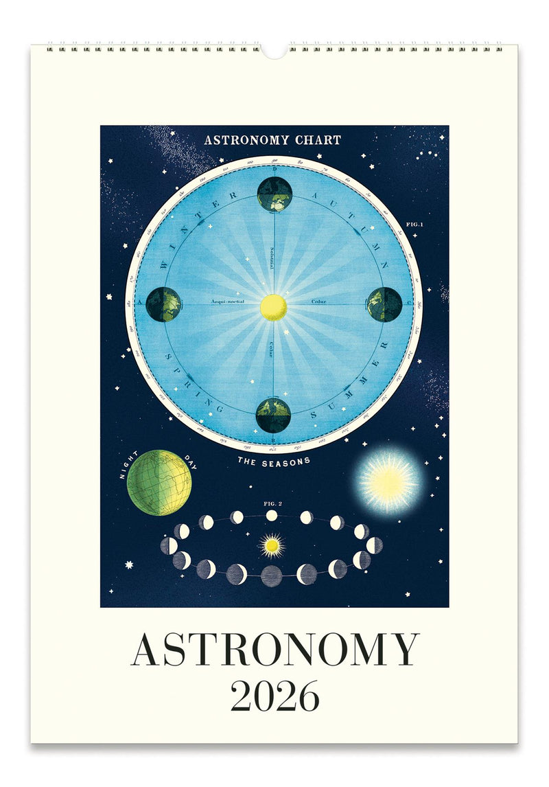 Cavallini - 2026 Wall Calendar - 13 x 19ins - Astronomy/The Moon