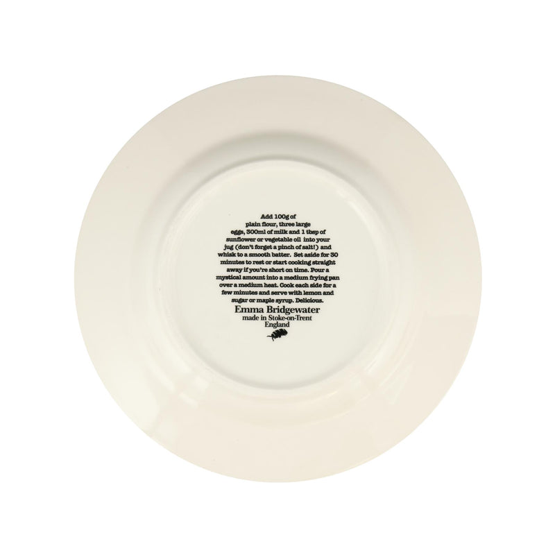 Emma Bridgewater - 8.5 inch Breakfast Plate - Black Toast - Lemon & Sugar