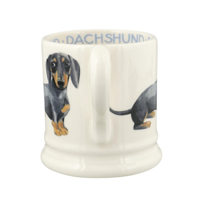 Emma Bridgewater - Half Pint Mug (300ml/1/2pt) - 9.3x8.2cms - Dogs - Black & Tan Dachshunds