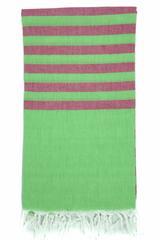 Clara Hammam Beach Towel - Lime/Fuchsia - Ailera 90x180cms