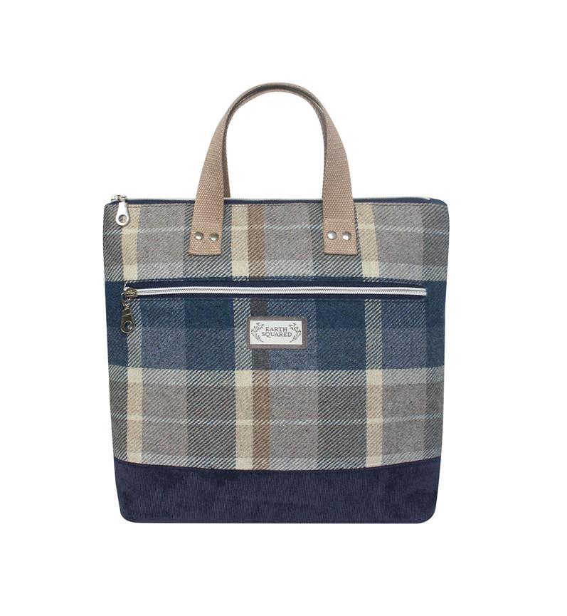 Earth Squared - Lois Backpack - Bass Tweed - Navy Blue - 27x31x18cms