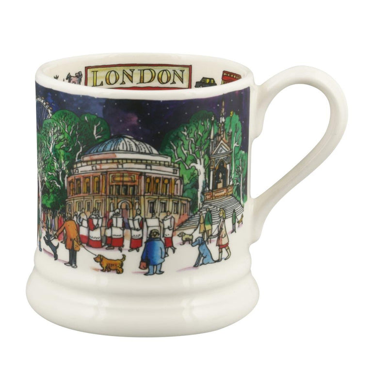 Emma Bridgewater - Half Pint Mug (300ml/1/2pt) - 9.3x8.2cms - London At Christmas