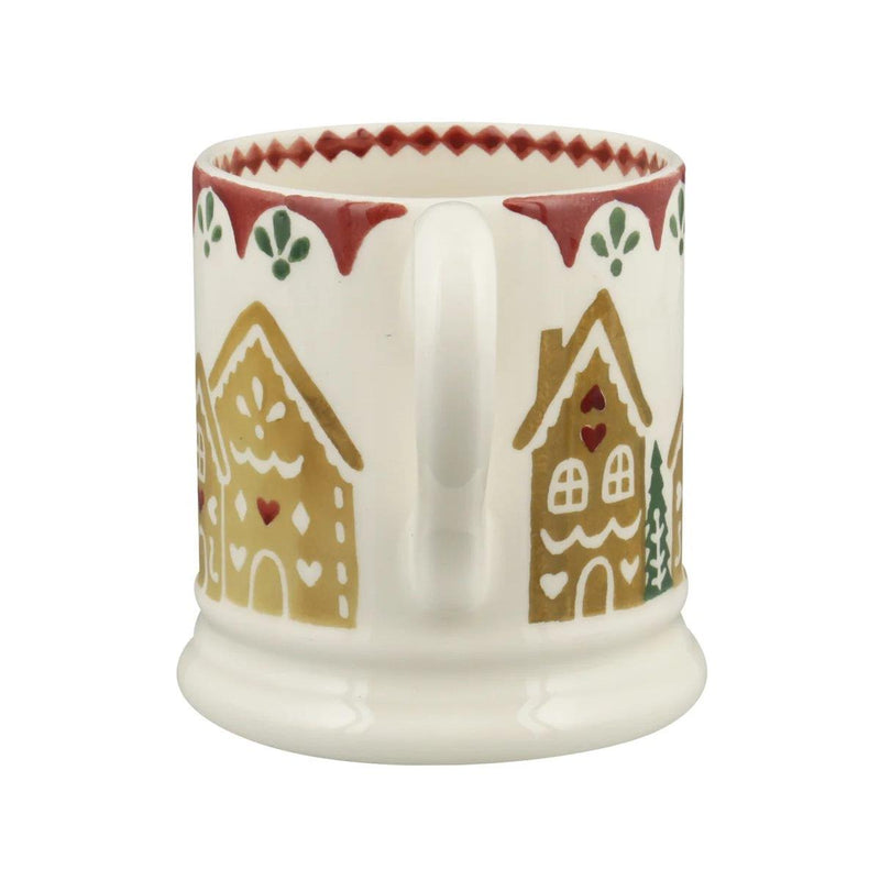 Emma Bridgewater - Half Pint Mug (300ml/1/2pt) - 9.3x8.2cms - Christmas Gingerbread Houses