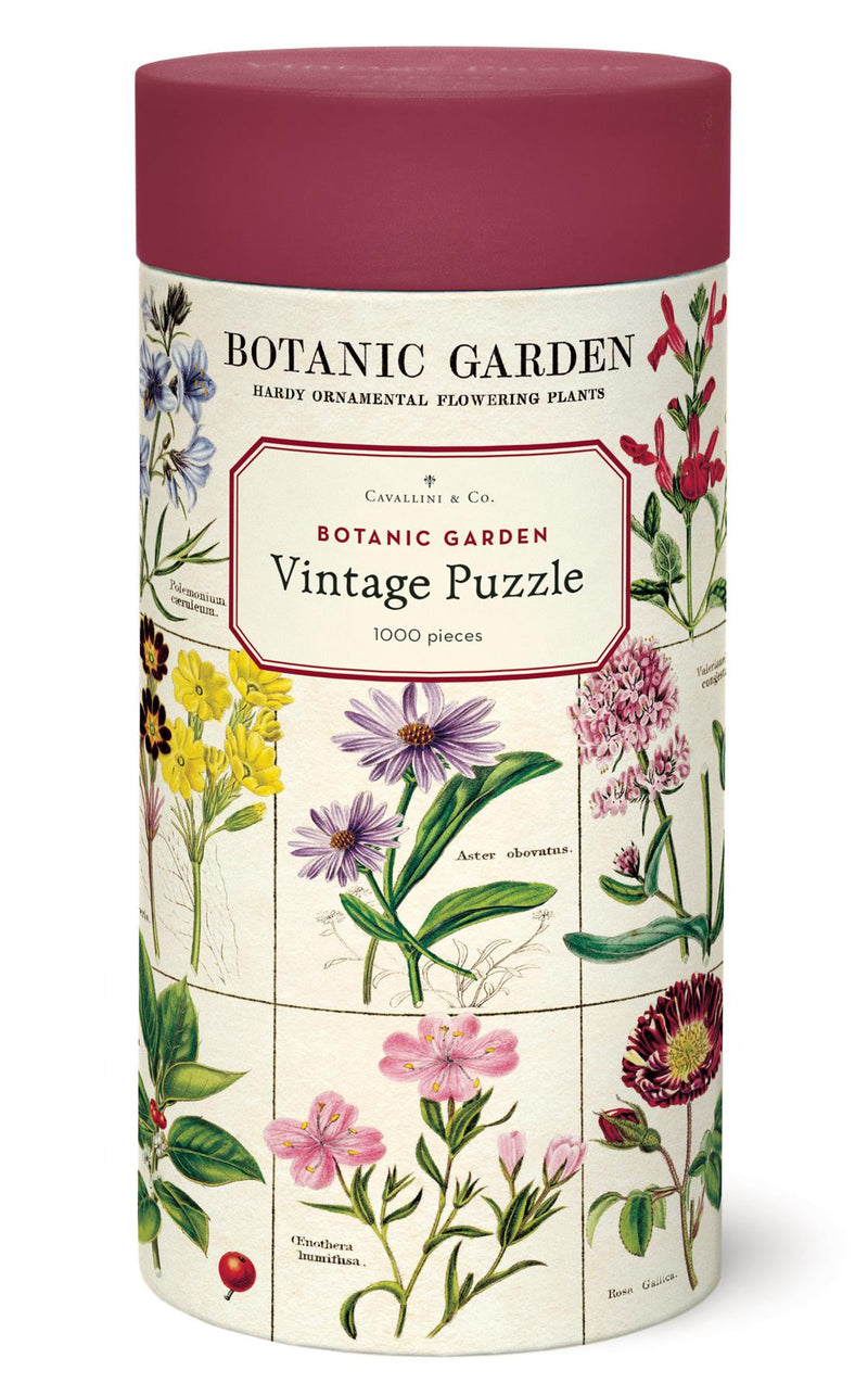 Cavallini - Vintage Jigsaw Puzzle - 1000 Pieces - 55x70cms - Botanic Garden