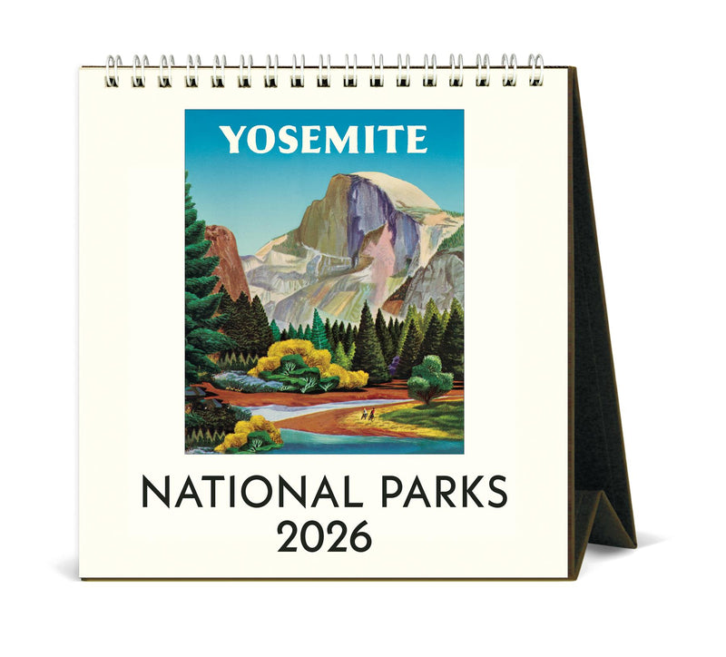 Cavallini - 2026 Desk Calendar - 6 x 6.5ins - USA National Parks/Yosemite