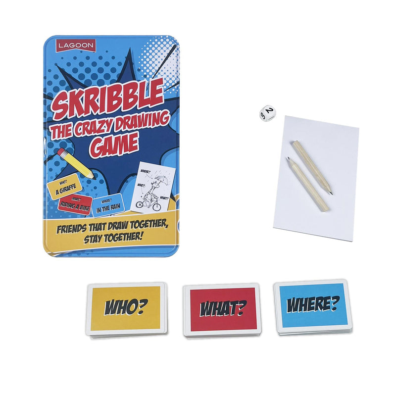 Skribble - The Crazy Drawing Game In A Tin - Lagoon Group