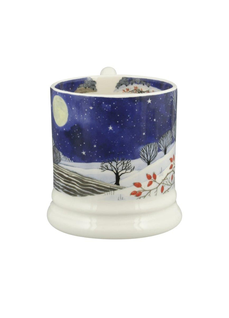Emma Bridgewater - Half Pint Mug (300ml/1/2pt) - 9.3x8.2cms - Winter Animals - Midnight Deer