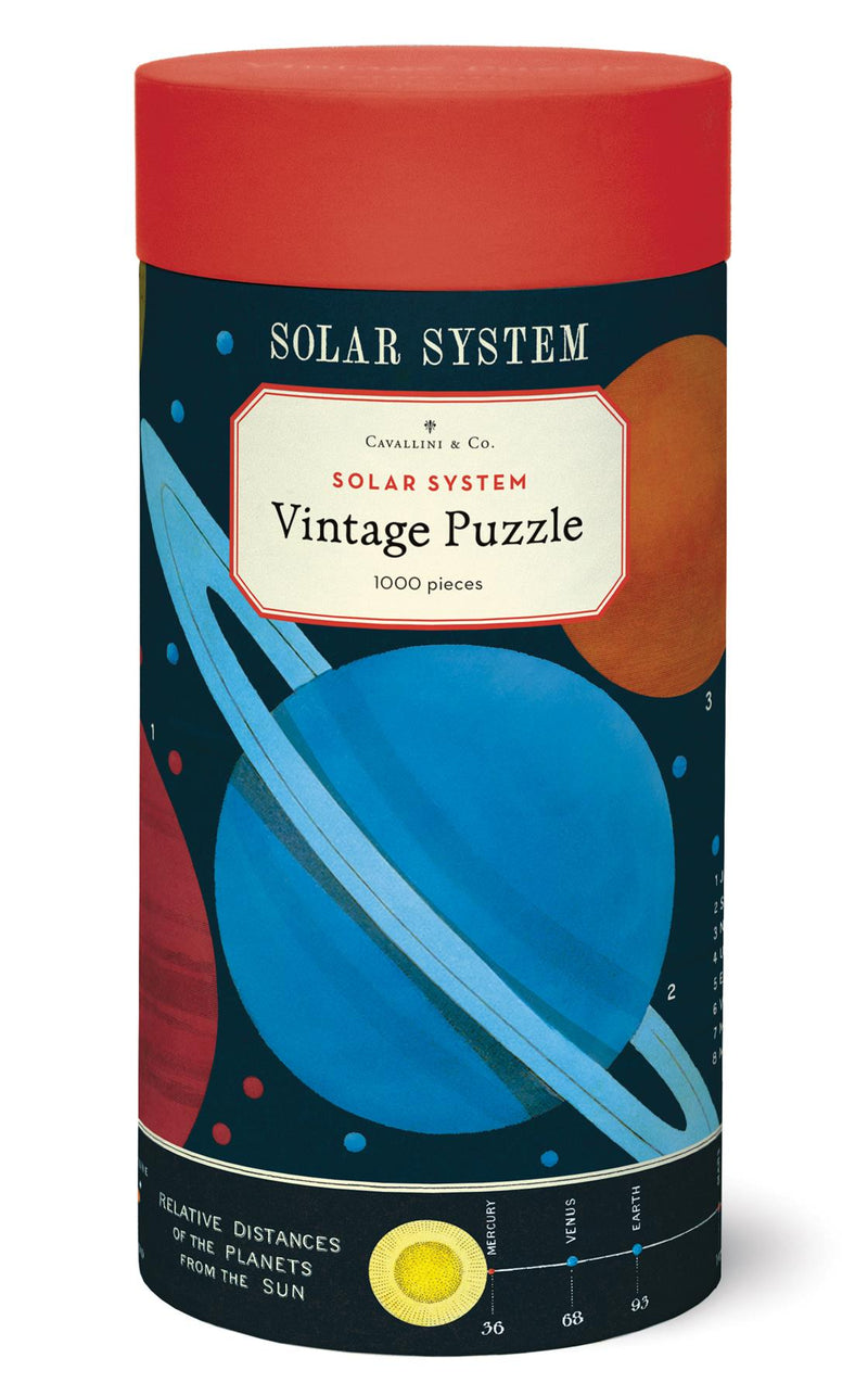 Cavallini - Vintage Jigsaw Puzzle - 1000 Pieces - 55x70cms - Solar System