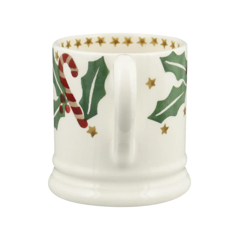 Emma Bridgewater - Half Pint Mug (300ml/1/2pt) - 9.3x8.2cms - Christmas Candy Canes