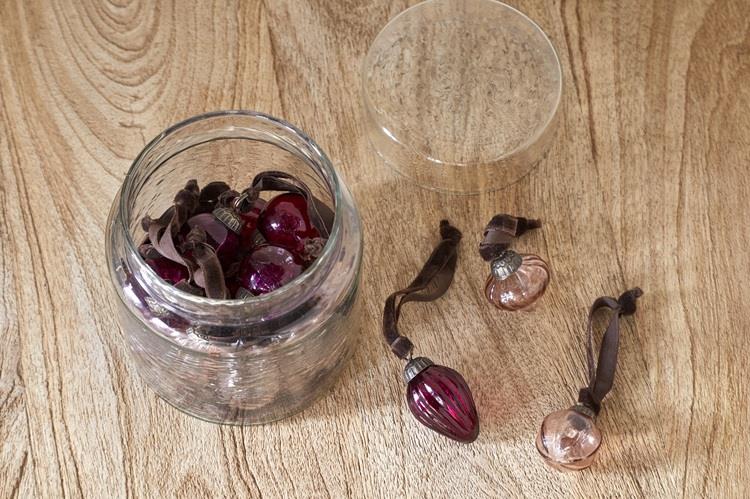 Adisa Baubles Jar - Ruby & Copper - Set of 16 - AJ1401 - Nkuku