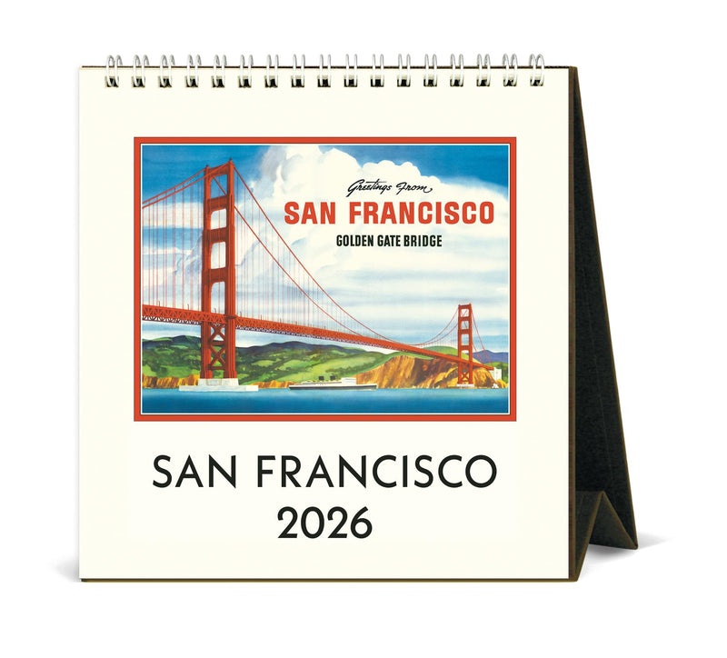 Cavallini - 2026 Desk Calendar - 6 x 6.5ins - San Francisco