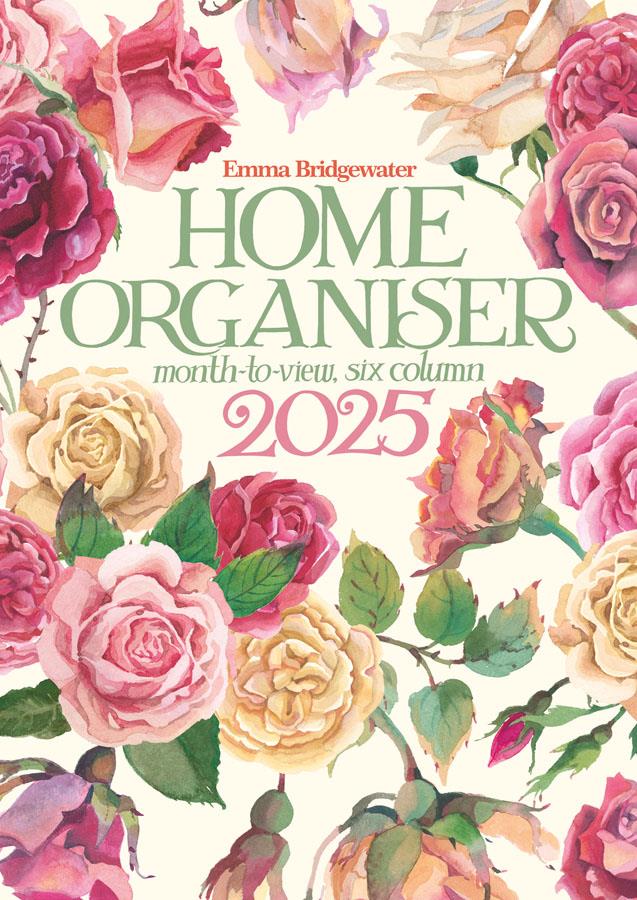 Emma Bridgewater - 2025 Family Wall Calendar - Month To View/6 Columns - Roses